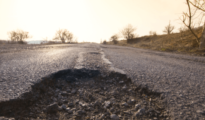 pot hole cause injury