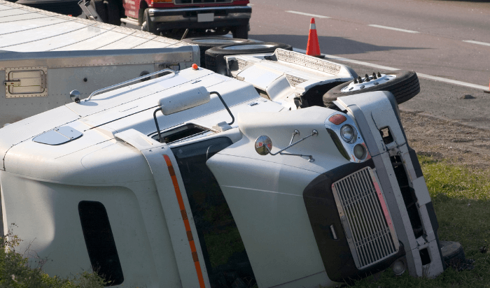 Were you involved in a rollover truck accident? Here’s what to do